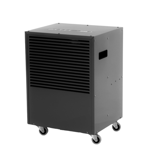 ecodry 425 Limited Anthrazit, mobiler Luftentfeuchter mit 4 stabilen Lenkrollen und automatischer Abtauvorrichtung.