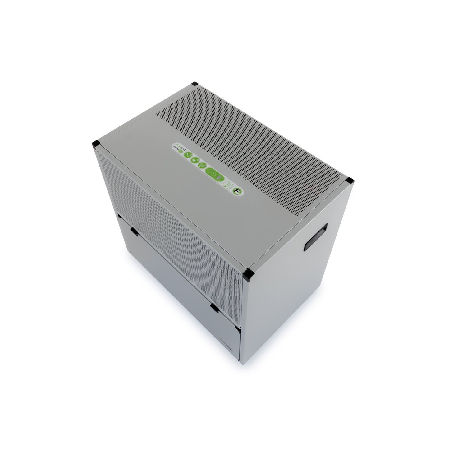 ecodry 925 Luftentfeuchter mit robustem Metallgehäuse und 4 stabilen Lenkrollen für einfache Mobilität.