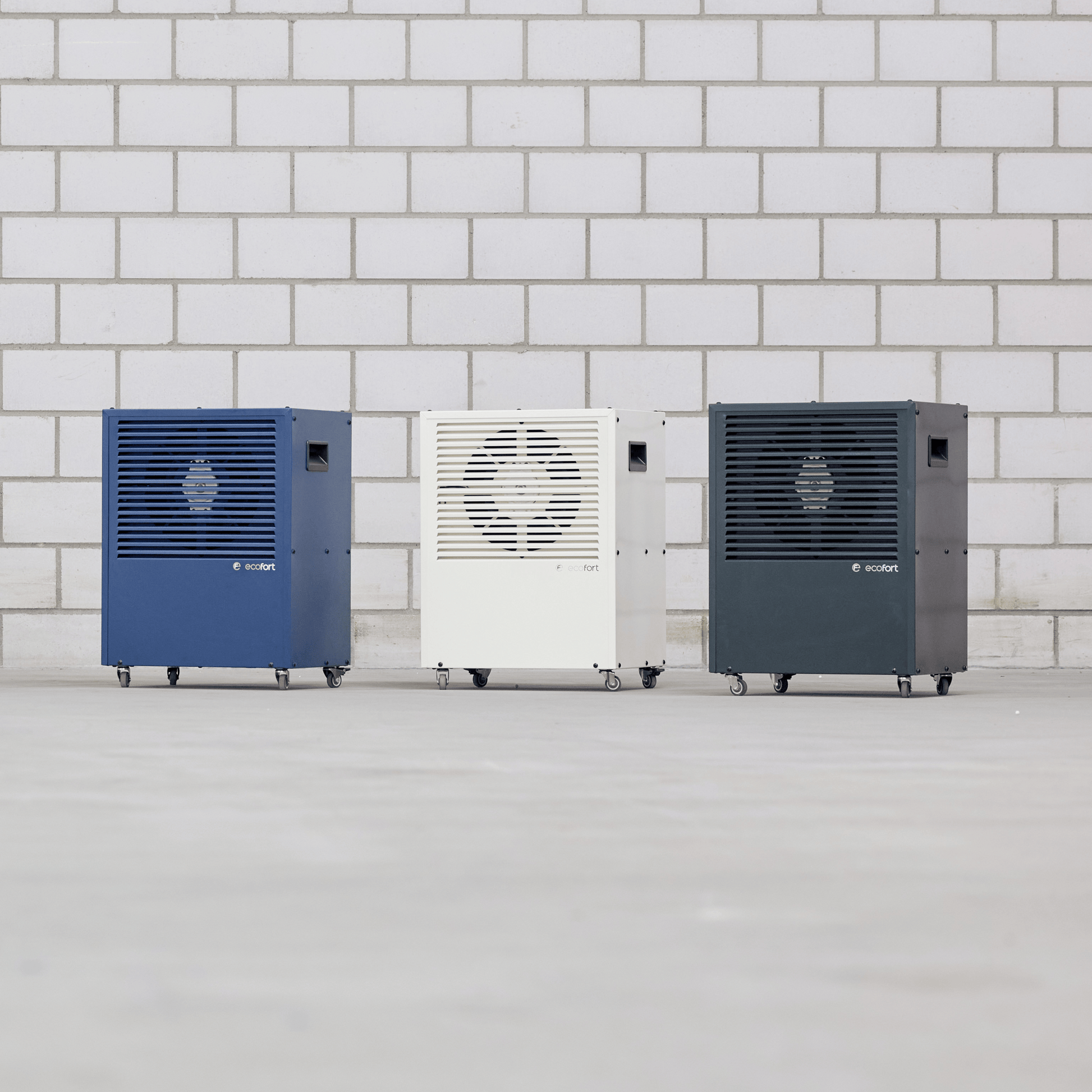 Der ecodry CaveMaster in Oyster White reguliert Feuchtigkeit perfekt im Weinkeller. Hochwertig, elegant und extrem leise im Betrieb.