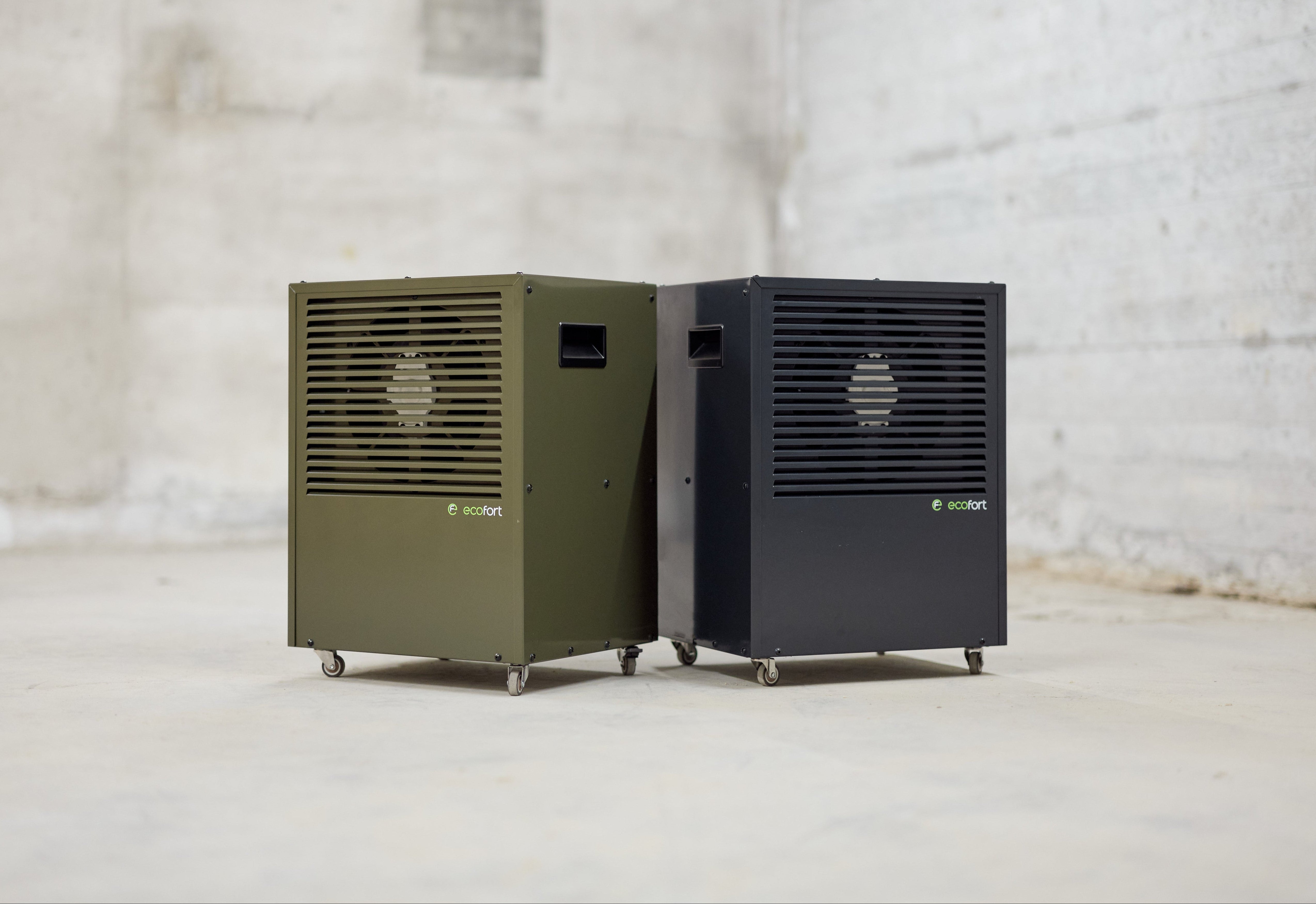 ecoDry CaveMaster XP Serie – zwei Geräte in verschiedenen Farben