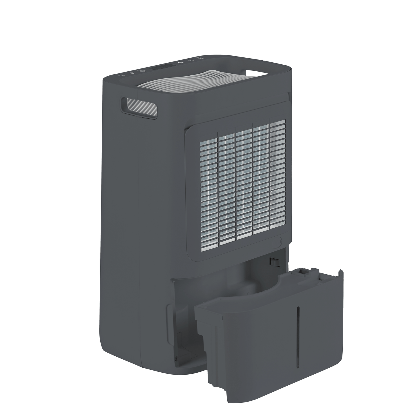 ecoQ DryAir 20L Energy Saver – Cool Gray, kraftvoller Raumentfeuchter mit wenig Stromverbrauch, extra leise, TCS Testsieger