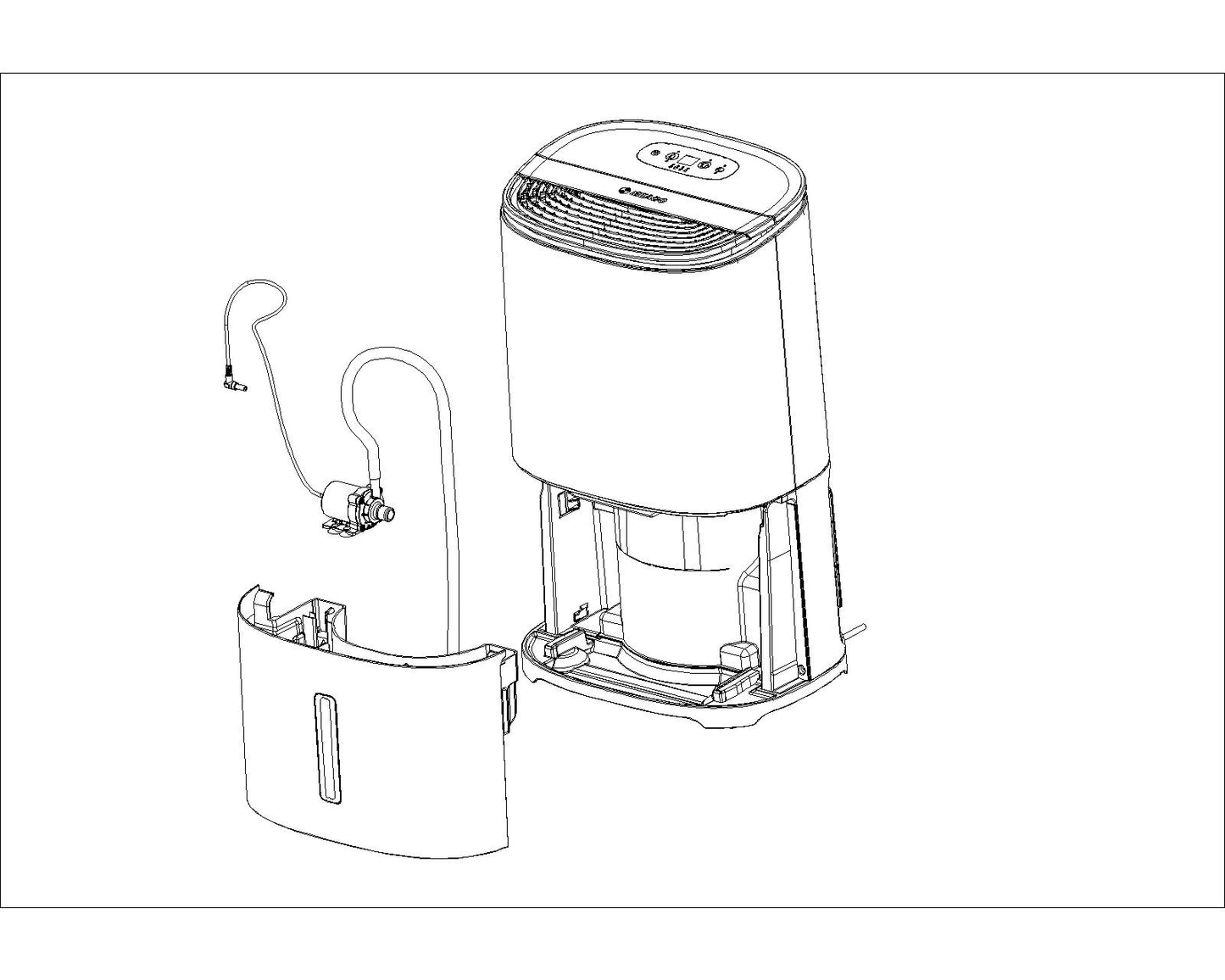 Meaco Arete® Wasserpumpe – leistungsstarkes Zubehör zur Kondensatpumpe, ideal für dauerhaften Betrieb mit Arete® Entfeuchtern