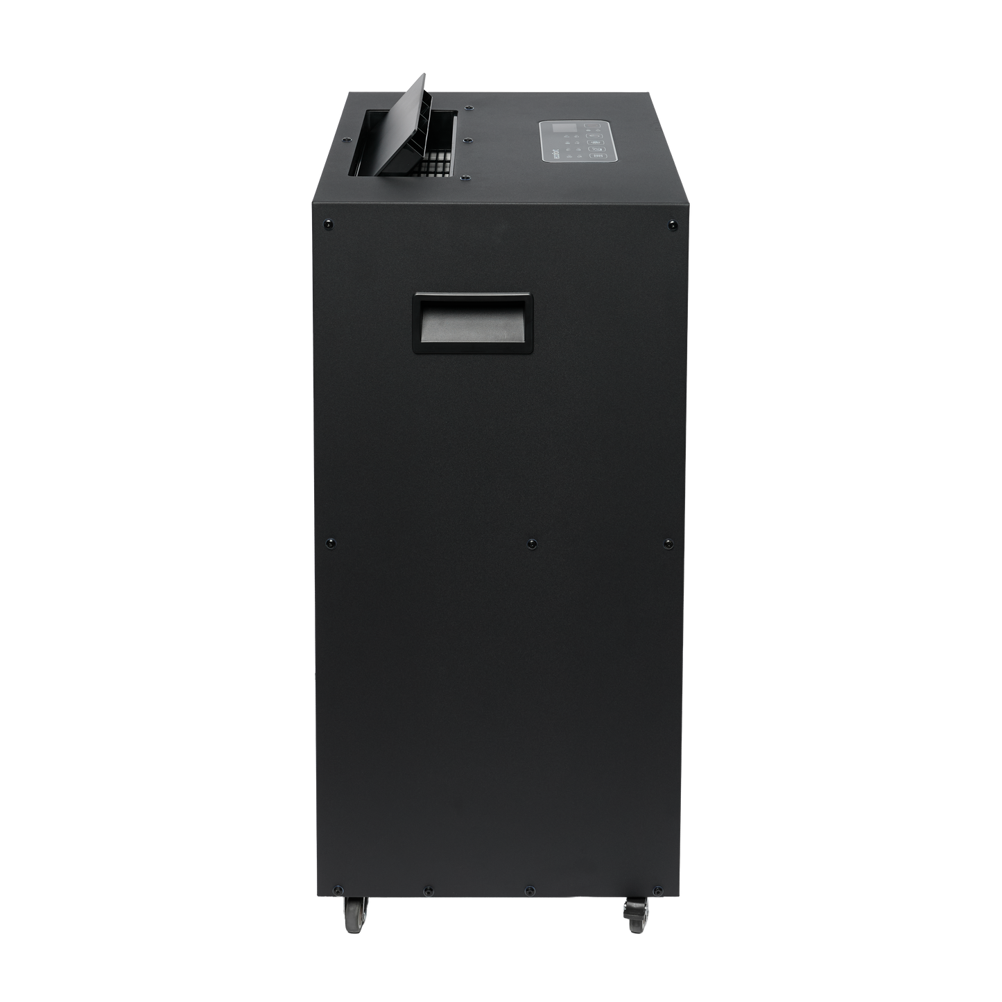 ecodry Neptun XP Black Seitenansicht mit Griff und mobilem Gehäuse