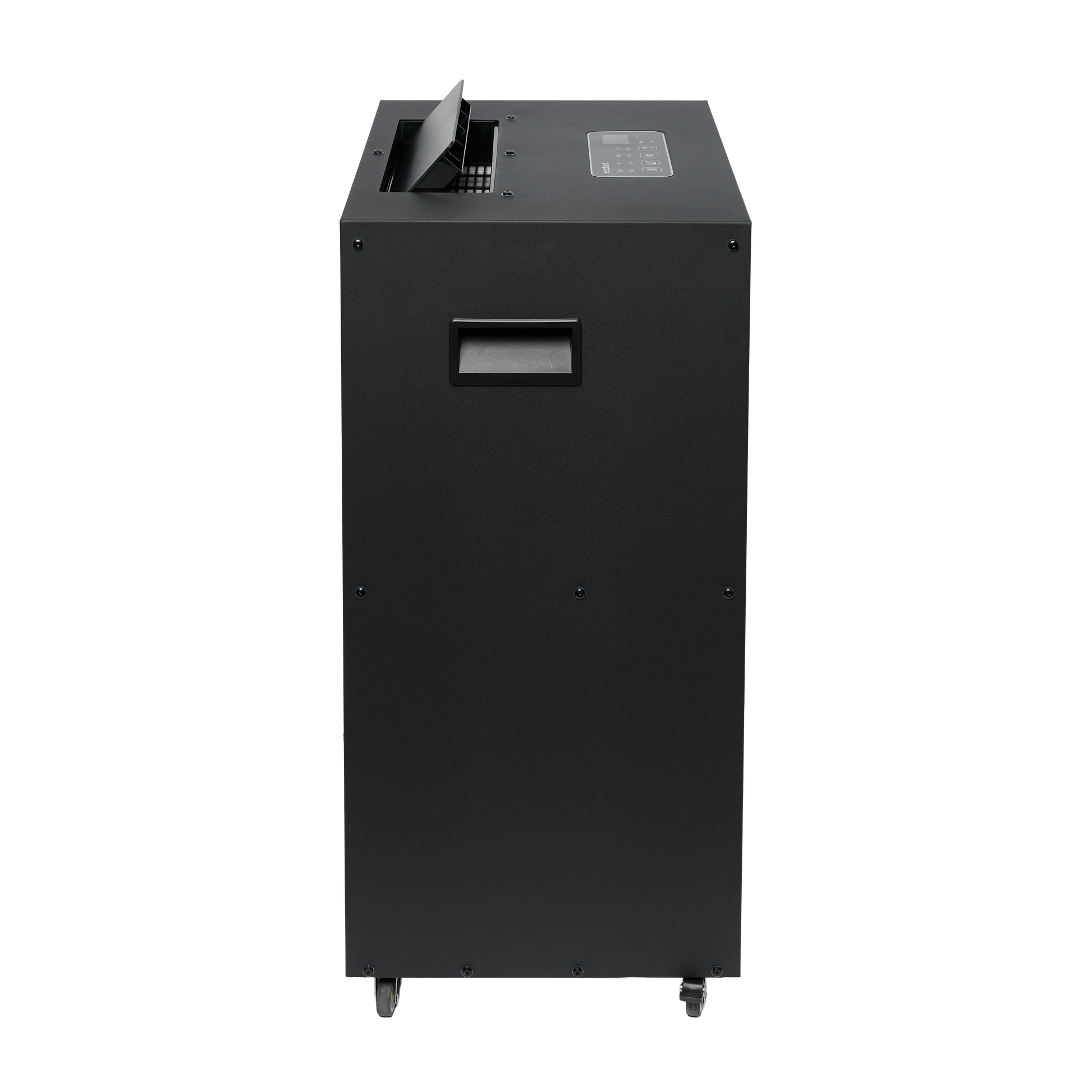 ecodry Neptun XP Black Seitenansicht mit Griff und mobilem Gehäuse