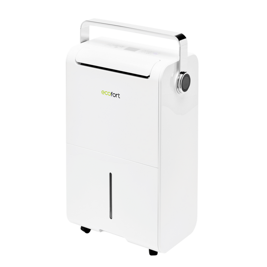 ecoQ DryAir 35L Energy Saver Luftentfeuchter mit Hygrostat und 4 Betriebsstufen, ideal für Räume bis 85 m².