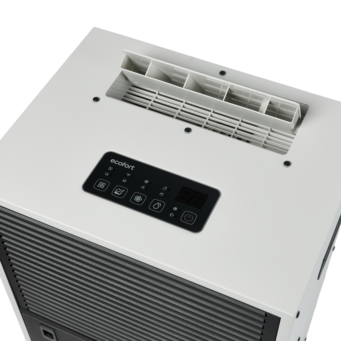 ecodry Neptun XP light grey / black Bedienfeld mit Display und Steuerung