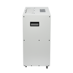 ecodry Neptun XP light grey / black Seitenansicht mit Griff und mobilem Gehäuse
