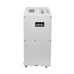 ecodry Neptun XP light grey / black Seitenansicht mit Luftauslass und Griff