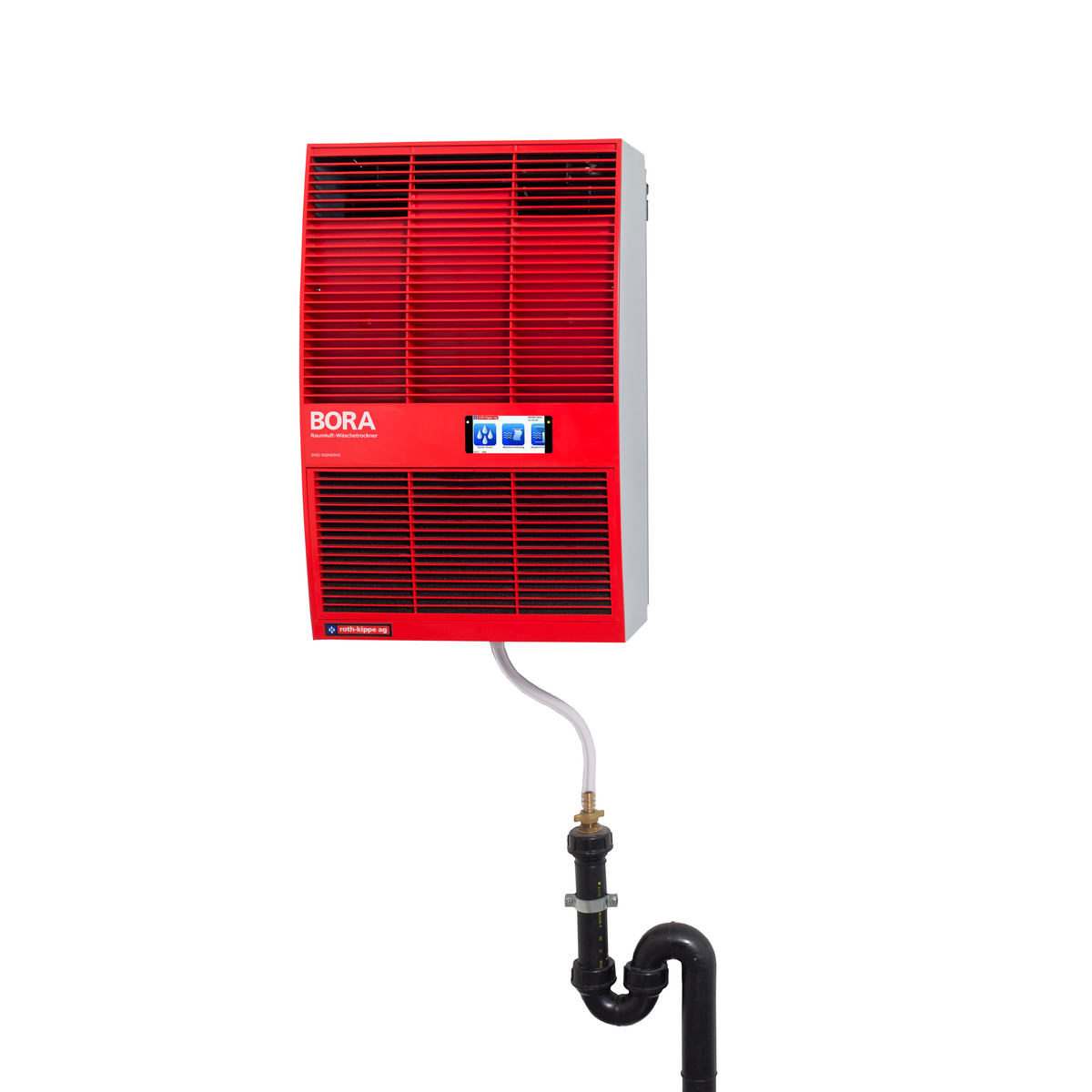 Wand-Wäschetrockner Bora 408H von Roth-Kippe für Räume bis 20 m² mit zuschaltbarer Heizung.