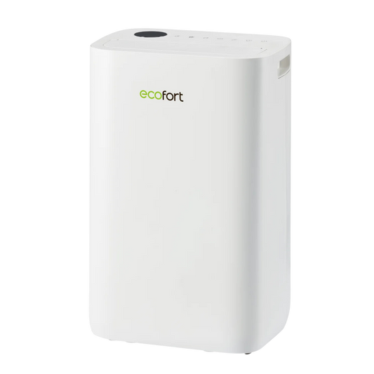 ecoQ DryAir 20L Complete Luftentfeuchter mit 2 Ventilationsstufen und 7.1 l/24h Entfeuchtungsleistung.