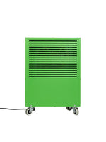 ecodry 425 Original Green Luftentfeuchter mit 4 stabilen Lenkrollen und automatischer Abtauvorrichtung.