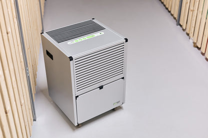 ecodry 625 mobiler Wäschetrockner mit automatischer Abtauung und 4 stabilen Lenkrollen.