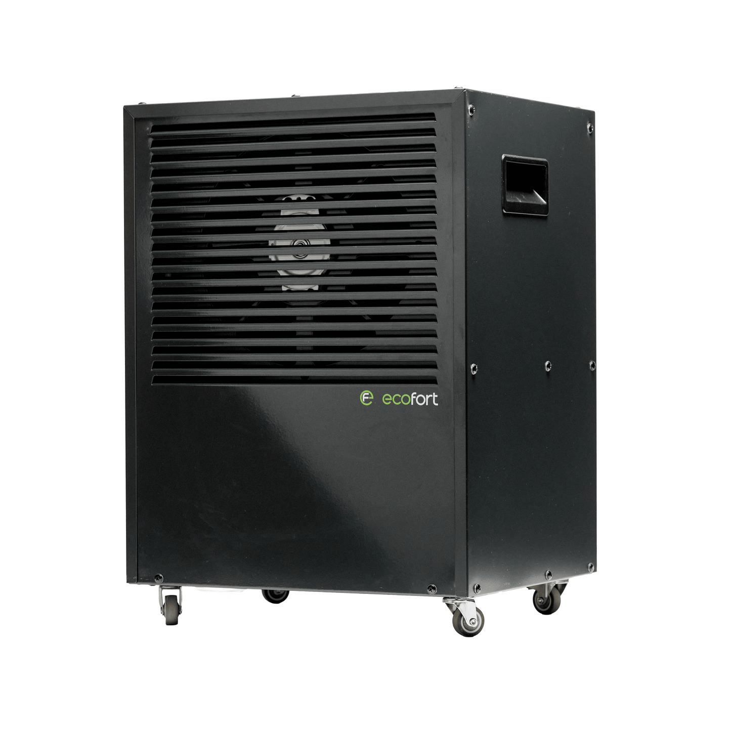 ecodry CaveMaster Luftentfeuchter in Granite Grey mit 6 l Behältervolumen und 50 dB(A) Geräuschpegel.
