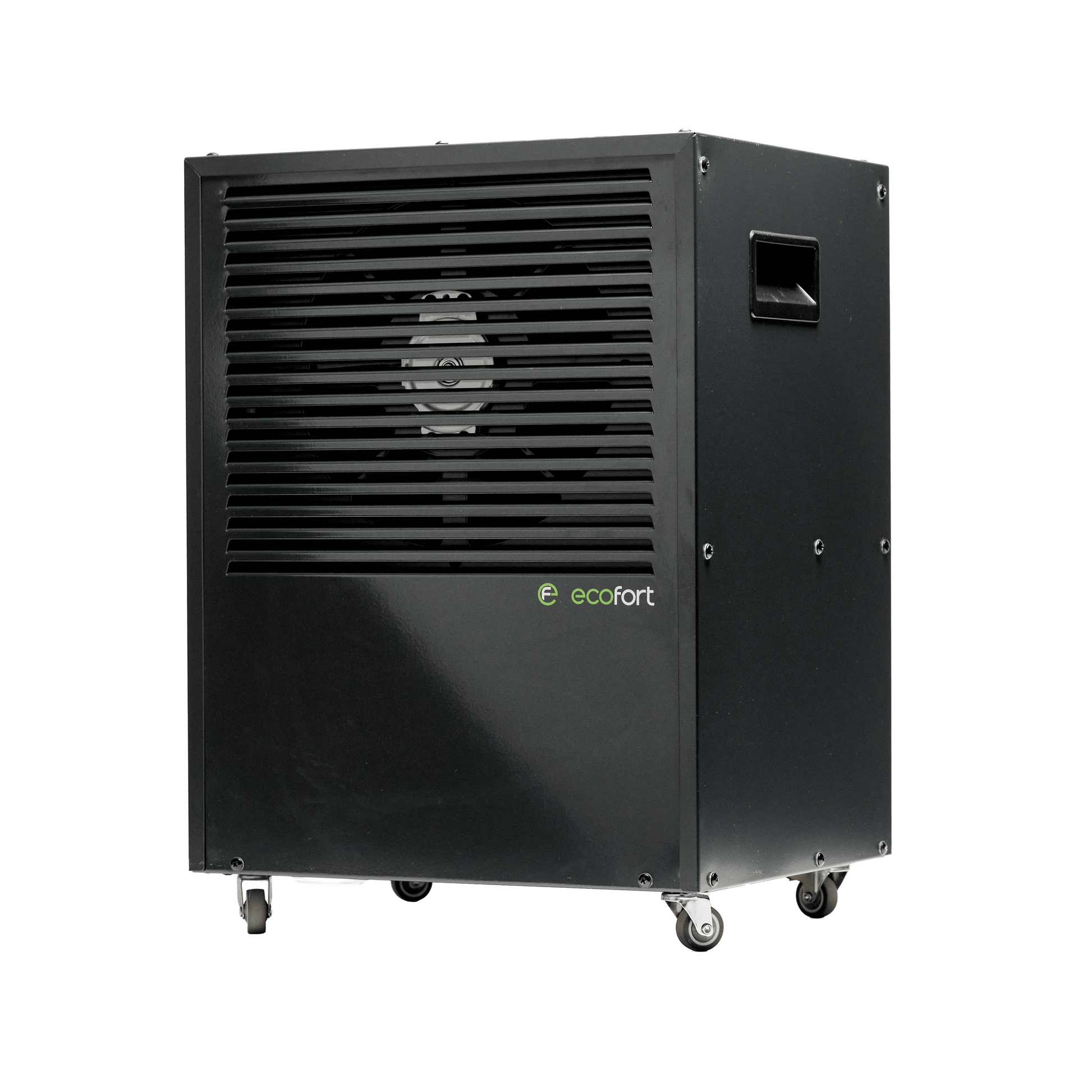 ecodry CaveMaster Luftentfeuchter in Granite Grey mit 6 l Behältervolumen und 50 dB(A) Geräuschpegel.