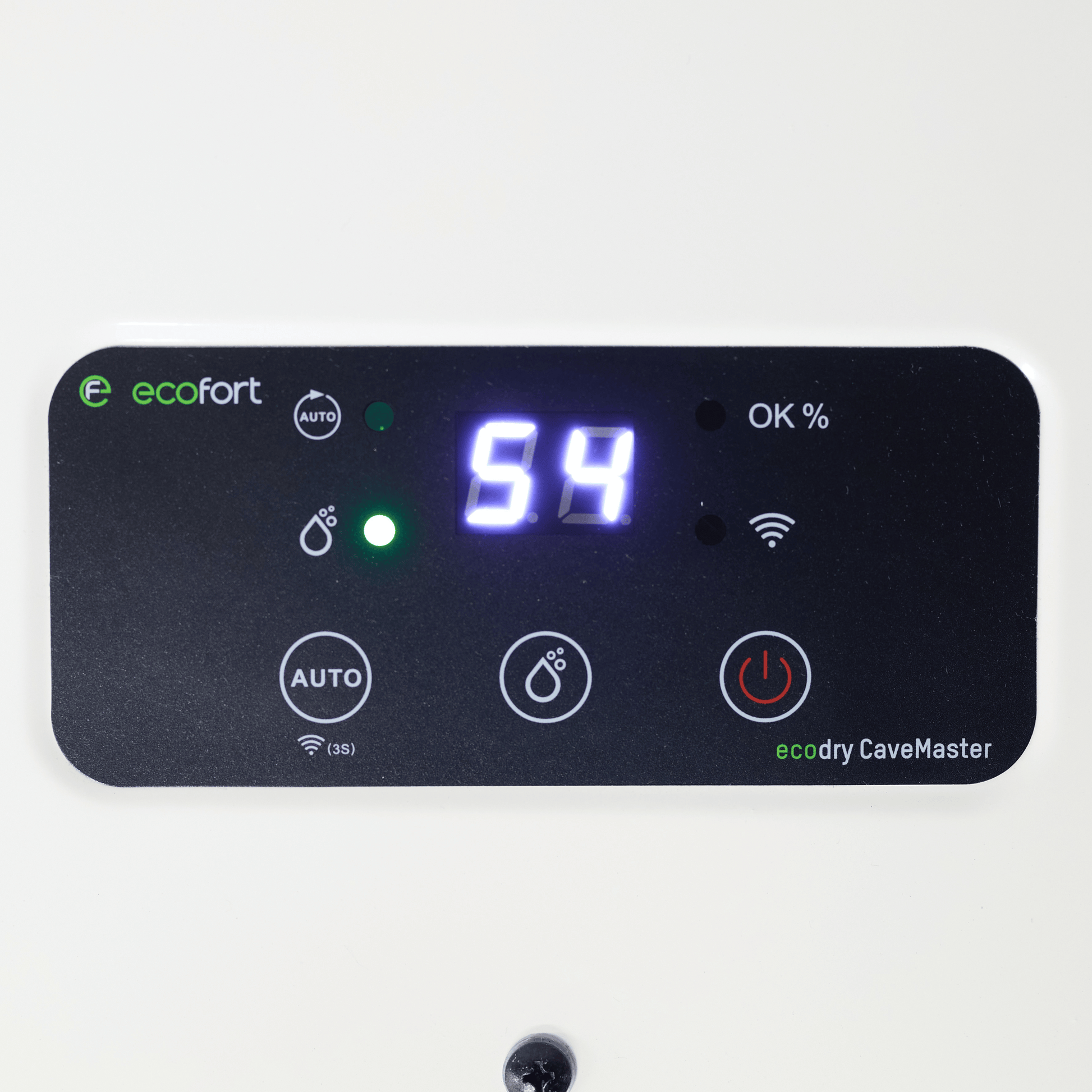 ecodry CaveMaster Oyster White: Premium-Luftentfeuchter für Weinkeller. Stilvoll, effizient und flüsterleise – schützt deine Sammlung zuverlässig.