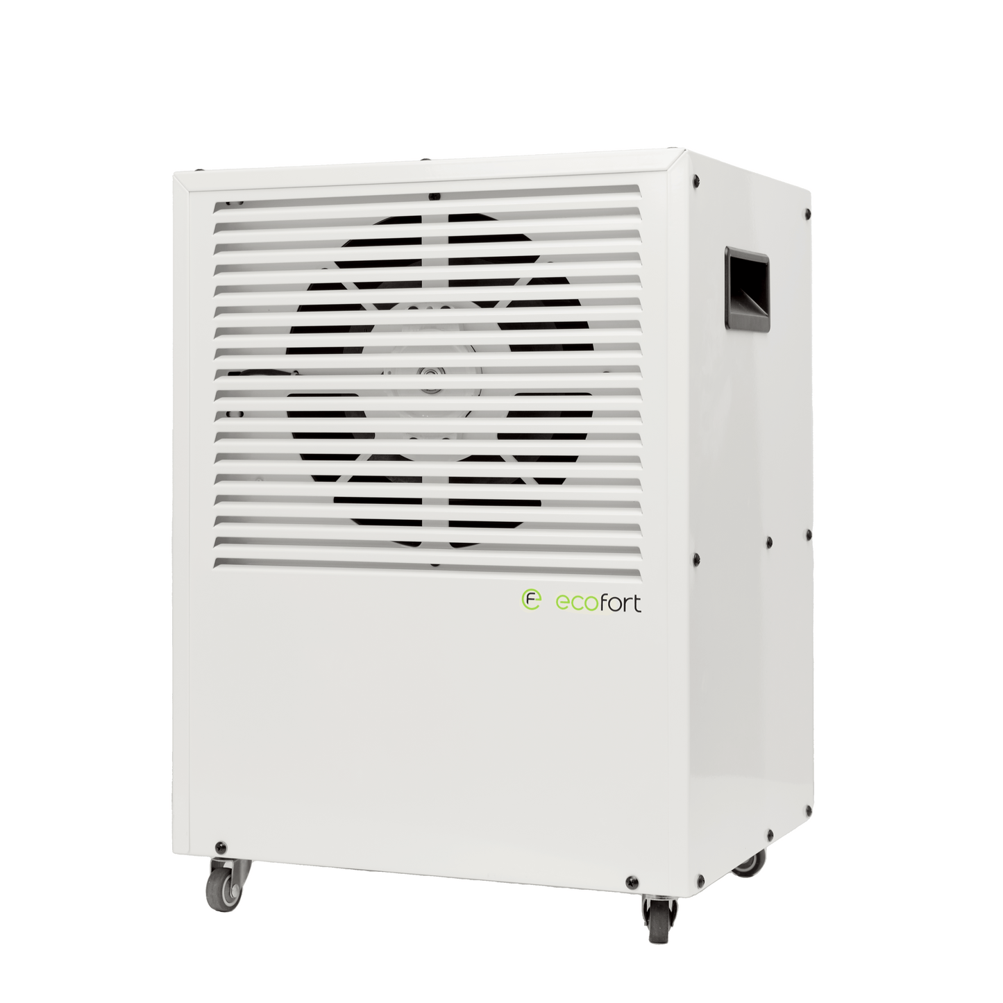 Stabilisiere das Kellerklima mit Stil: Der ecodry CaveMaster Oyster White überzeugt durch Design, Effizienz und konstante Entfeuchtung.