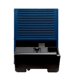 ecodry CaveMaster Sapphire Blue: Eleganter Luftentfeuchter für Weinkeller. Effizient, flüsterleise und farblich ein echtes Statement.