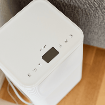 Kompakt, effizient, benutzerfreundlich: Der ecoQ DryAir 12L Essential sorgt für trockene Luft in Wohn- oder Arbeitsräumen.