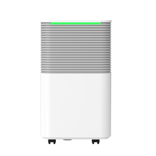 ecoQ DryAir 12L Essential: Kompakt, leise & effizient. Der ideale Luftentfeuchter für Räume bis 30 m² – einfach zu bedienen und besonders energiesparend.