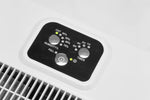 ecoQ DryAir 12L Luftentfeuchter mit Hygrostat und 2.5L Behältervolumen für effiziente Raumluftregulierung.