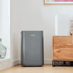 ecoQ DryAir 20L Energy Saver – Cool Gray, energieeffizienter Testsieger TCS, starker Entfeuchter bis 50 m², ultra-leiser Betrieb