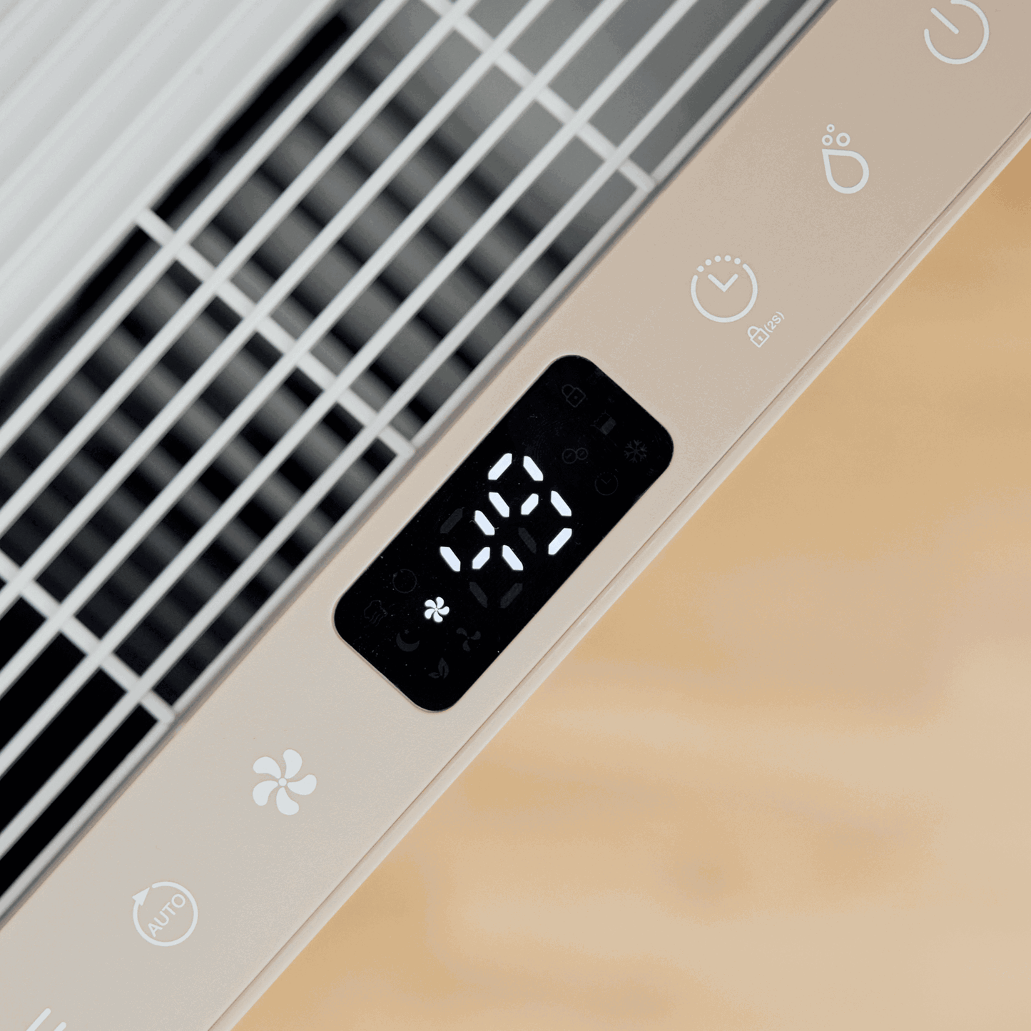 ecoQ DryAir 20L Energy Saver – Warm Sand, klassisches Design, energiesparend, TCS Testsieger, starker Entfeuchter bis 50 m²