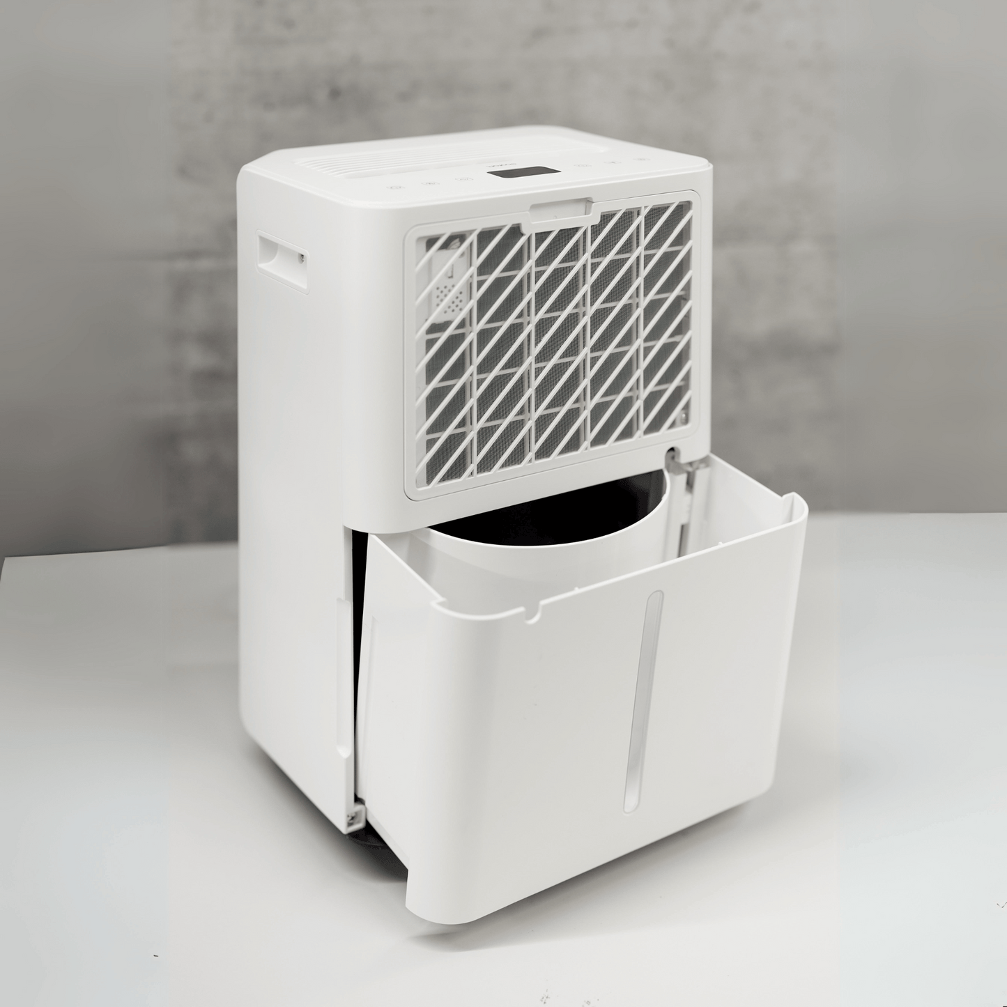 ecoQ DryAir 20L Essential: Kompakter Entfeuchter mit grosser Wirkung – energieeffizient, leise und benutzerfreundlich.