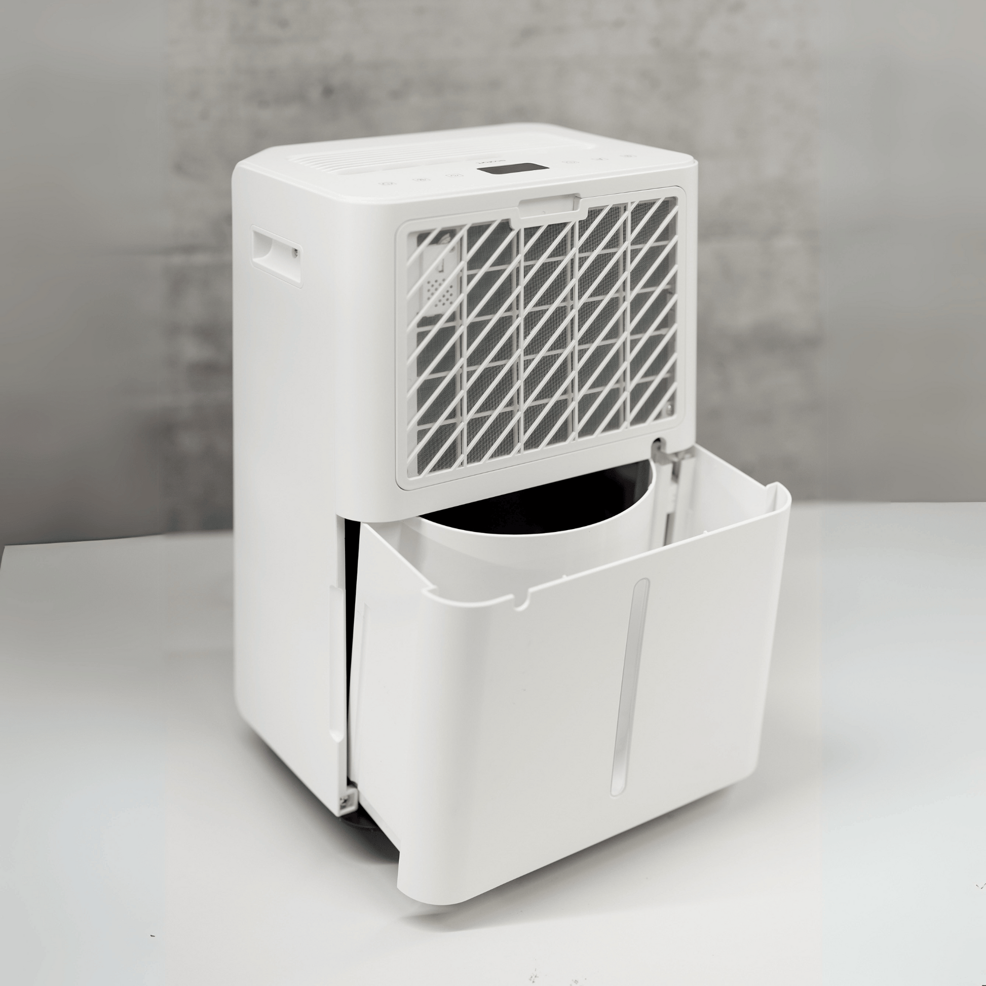 ecoQ DryAir 20L Essential: Kompakter Entfeuchter mit grosser Wirkung – energieeffizient, leise und benutzerfreundlich.