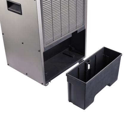 ecoQ DryAir 25L Task: Entfeuchtet bis zu 25 Liter pro Tag. Mit Hygrostat, Schlauchanschluss und Timer – effizient, vielseitig, leise.