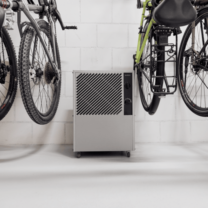 ecoQ DryAir 25L Task: Viel Leistung bei geringem Verbrauch. Entfernt Feuchtigkeit zuverlässig – ideal für grosse Wohnräume oder Lager.