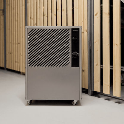 ecoQ DryAir 25L Task: Entfeuchtet schnell, arbeitet leise und spart Energie – ein vielseitiger Helfer gegen Feuchtigkeit in grossen Räumen.