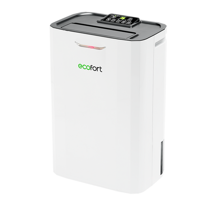 ecoQ DryAir 9L Steady – kompakter Entfeuchter für kühle Räume bis 50 m², leistungsstark, effizient und zuverlässig ab 1 °C