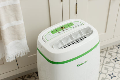 Meaco 12L Low Energy Entfeuchtungsgerät mit HEPA-Filter für gesunde Raumluft und einfache Bedienung.