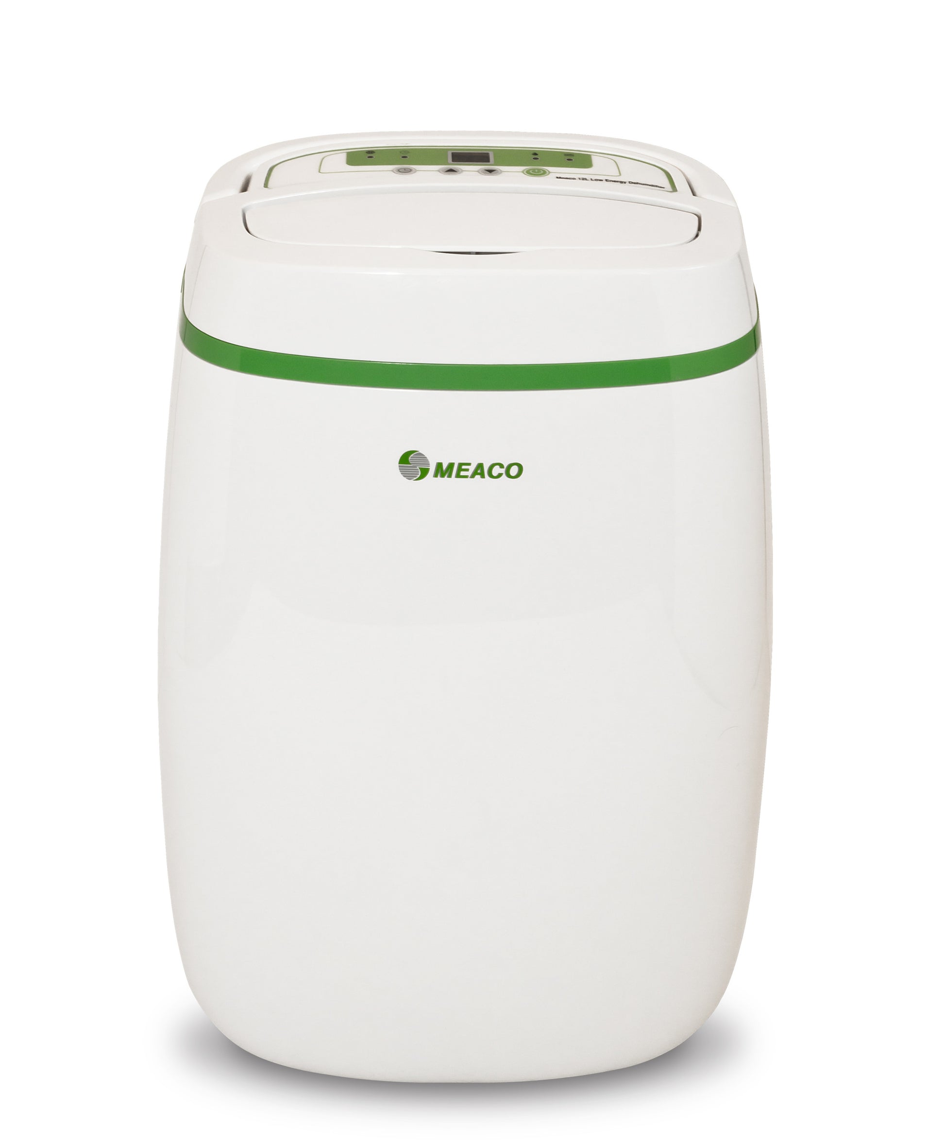 Meaco 12L Low Energy Luftentfeuchter in kompakter Bauweise, ausgestattet mit HEPA-Filter für gesunde Luftqualität.