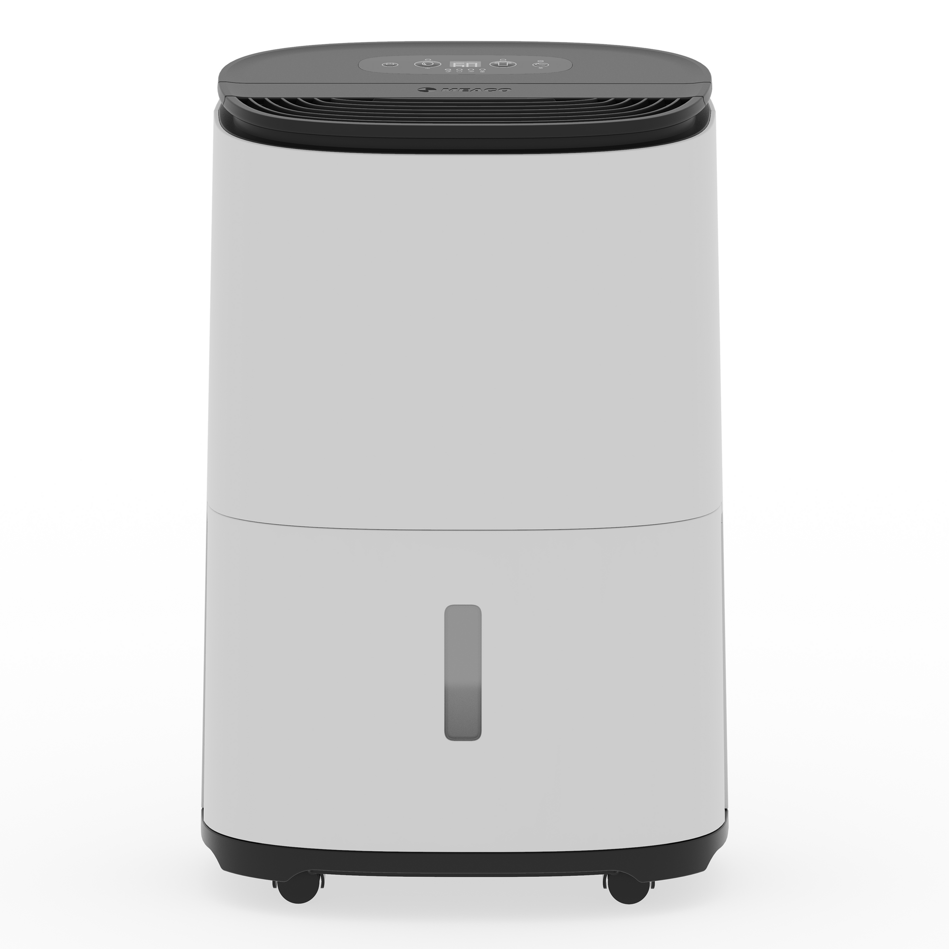 Meaco Arete® One 10L Luftentfeuchter an der Wand montiert mit HEPA-Filter und niedrigem Geräuschpegel.
