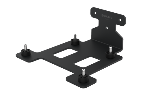 Meaco Arete® Wandhalterung für 10L & 12L, platzsparendes Design mit Direktabfluss und manueller Entleerung.