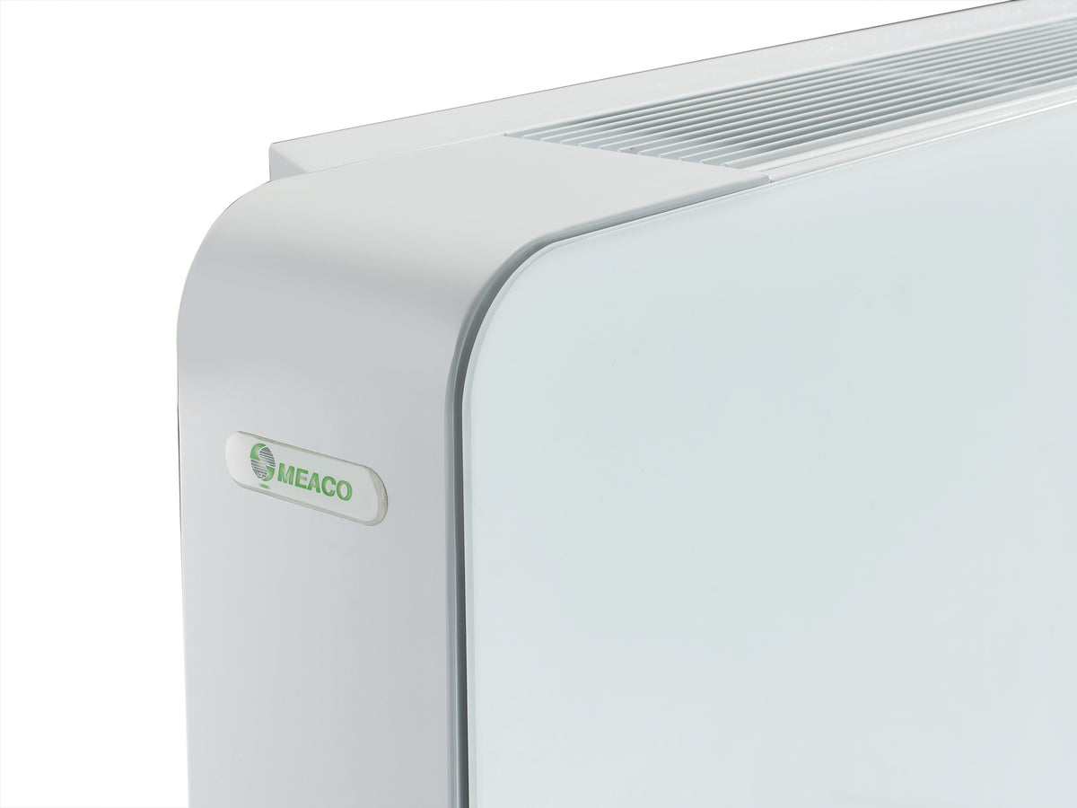 Meaco PowerDry Wandgerät in Weiss mit Glasfront, 84 Liter Leistung für bis zu 300 m².