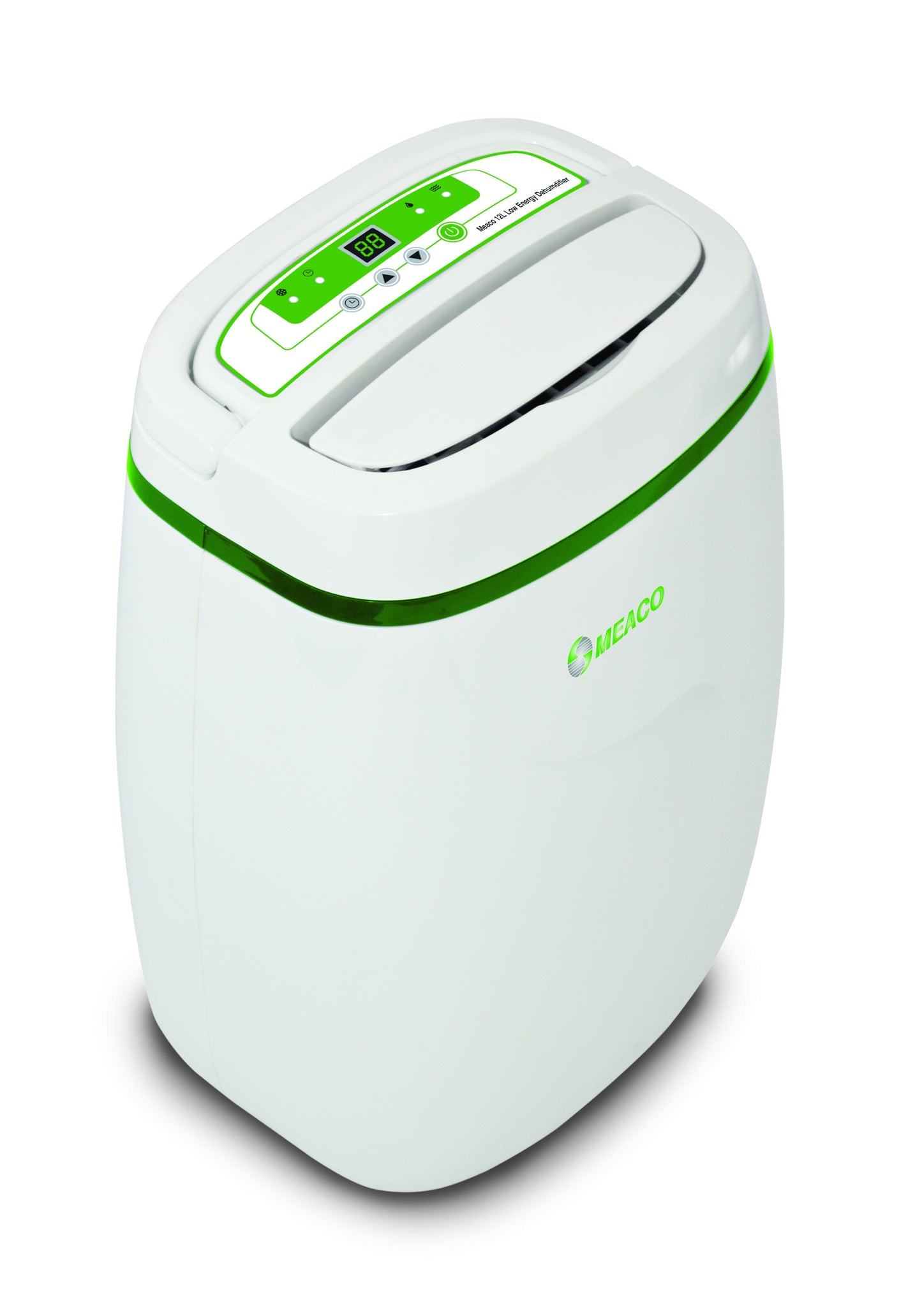 Meaco 12L Low Energy Luftentfeuchter in compact design mit LED-Anzeige und True HEPA-Filter.