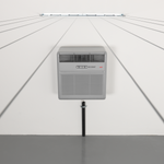 Secomat 100 Wäschetrockner an der Wand mit Feuchtigkeitskontrolle und einfachem Bedienkonzept.