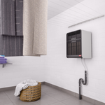 Secomat 8 Anthrazit: Stilvoller Grossraumtrockner für Mehrfamilienhäuser. Appgesteuert, effizient und mit Platz für bis zu 10 Parteien.