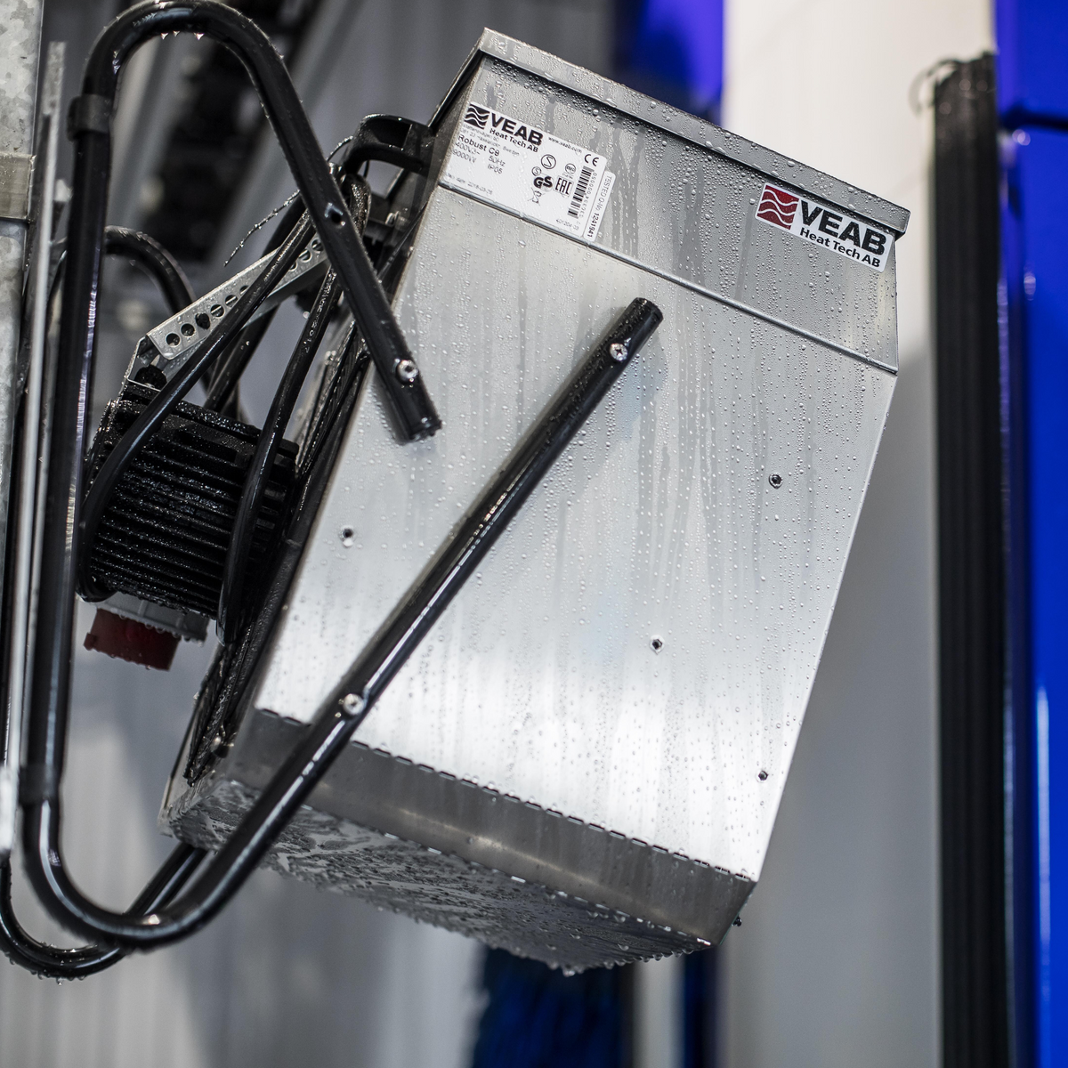 Veab Robust C 3 kW: Kompakter Elektroheizer für Baustellen, Werkstätten oder Garagen. Robustes Gehäuse, wartungsarm und zuverlässig bei Kälte.
